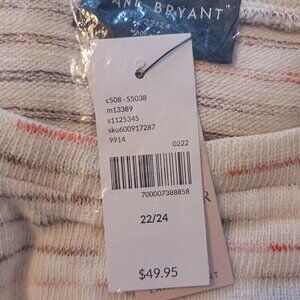 Lane Bryant Side Ruched Capped Sleeve Top Sz 22/24 NWT